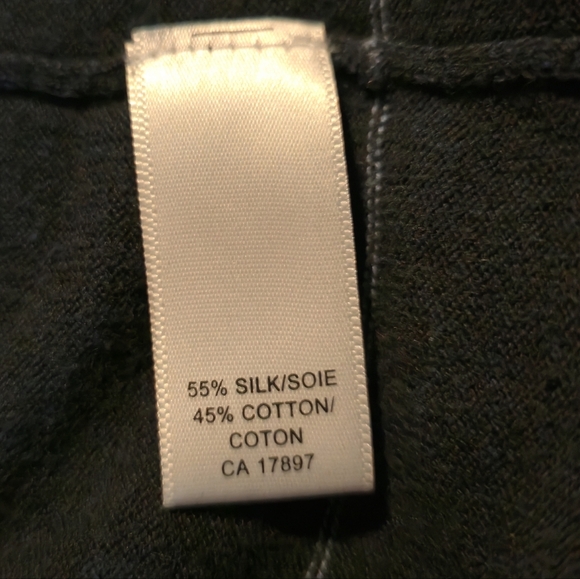 Banana Republic Silk Cotton Blend Casual Striped Knit Polo Shirt XL - Picture 4 of 10